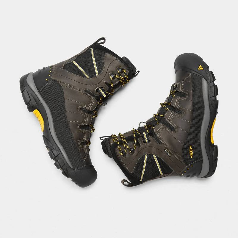 Keen Summit County Waterproof - Erkek Kışlık Bot - Koyu Zeytin Yeşili/Siyah - Türkiye (325167DEA)